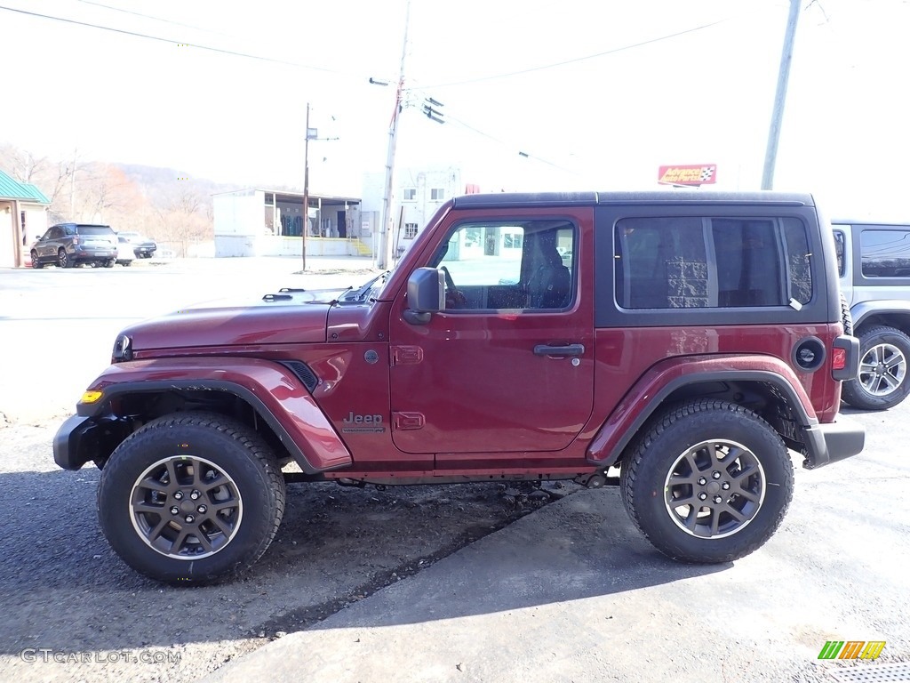 Snazzberry Pearl 2021 Jeep Wrangler Sport 4x4 Exterior Photo #141410312