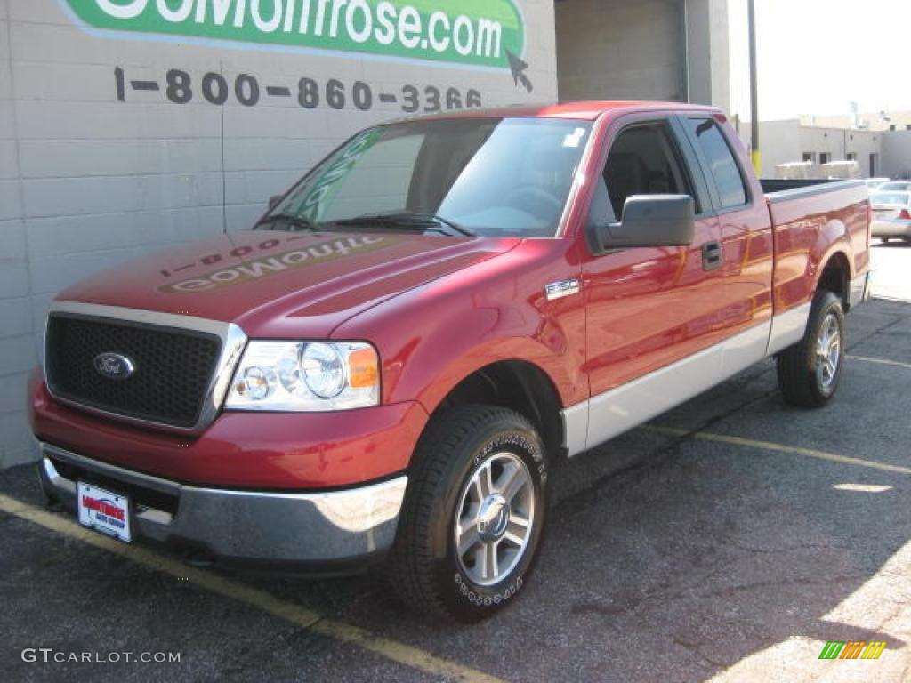 2008 F150 XLT SuperCab 4x4 - Redfire Metallic / Medium/Dark Flint photo #1