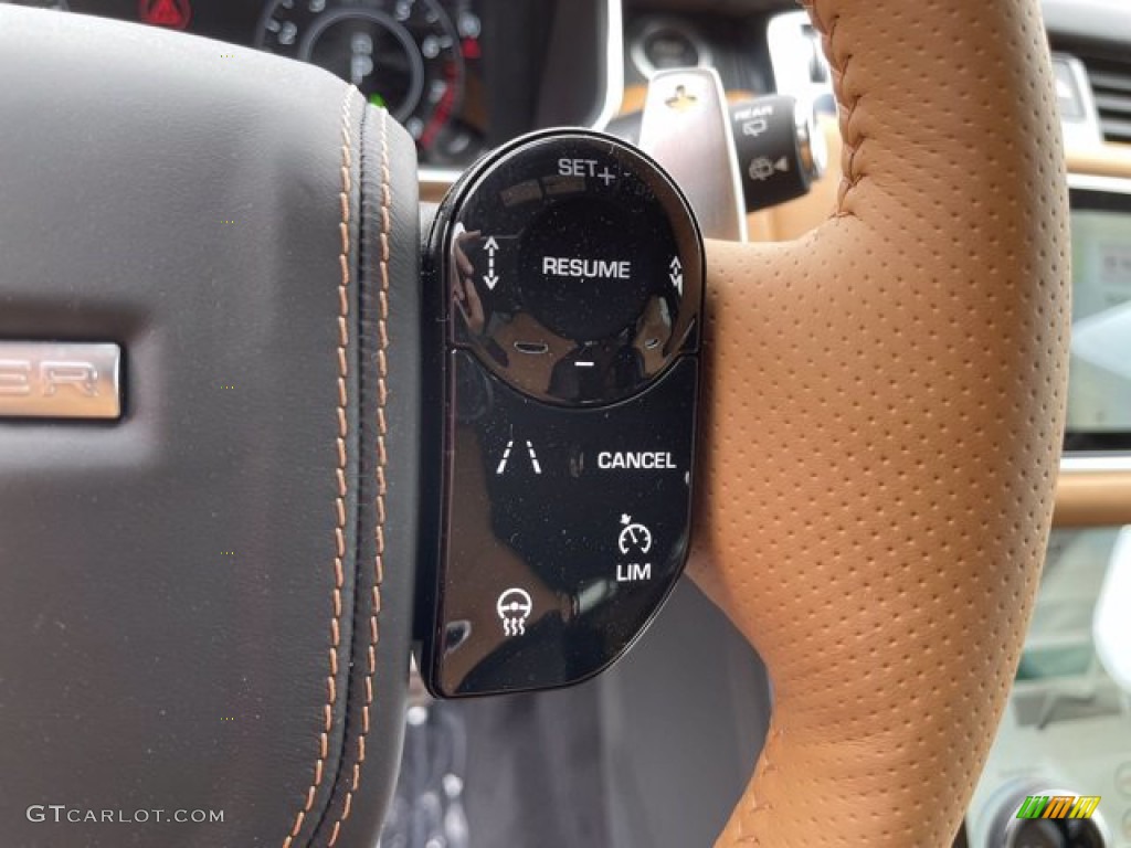 2021 Land Rover Range Rover Sport SVR Carbon Edition Vintage Tan/Ebony Steering Wheel Photo #141411746
