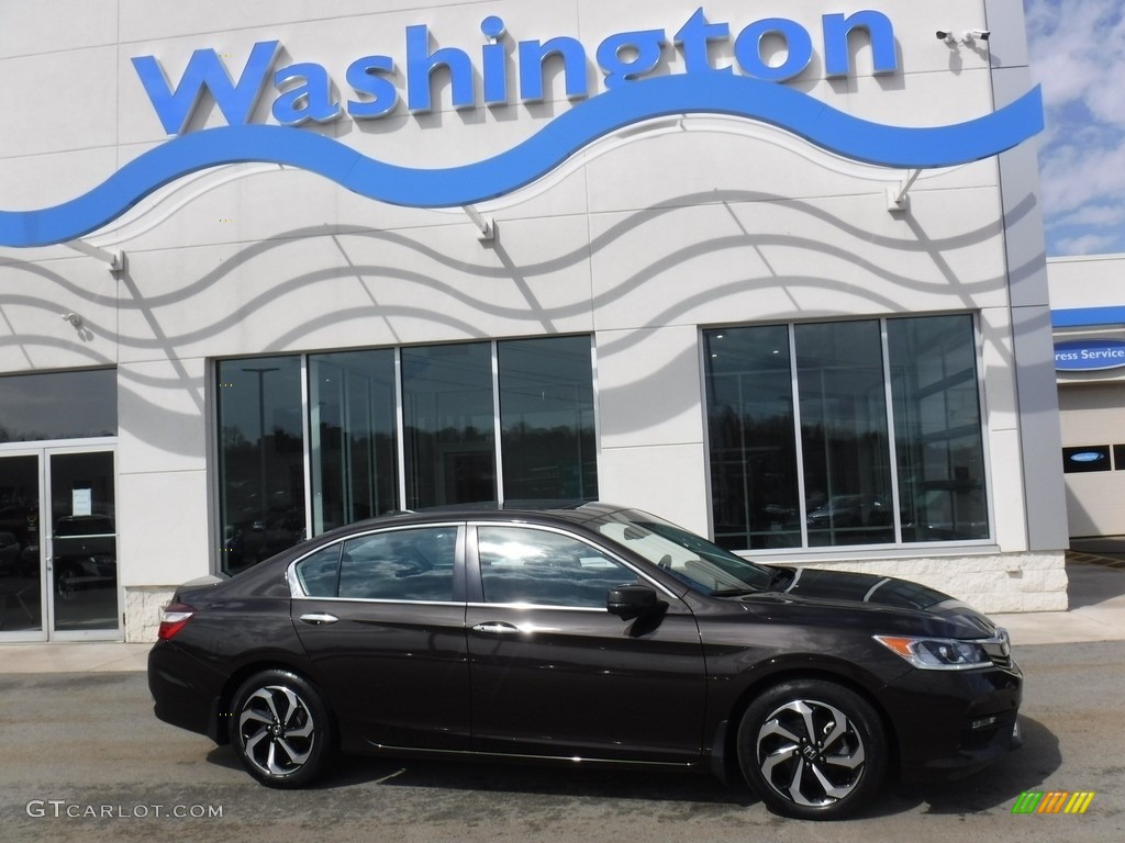 2017 Accord EX-L Sedan - Kona Coffee Metallic / Black photo #2