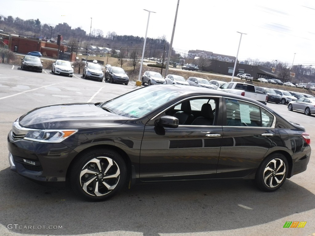 2017 Accord EX-L Sedan - Kona Coffee Metallic / Black photo #7