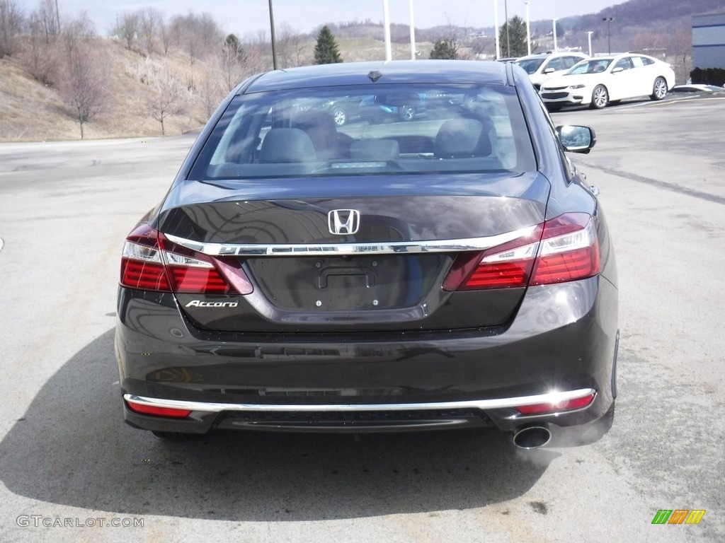 2017 Accord EX-L Sedan - Kona Coffee Metallic / Black photo #8