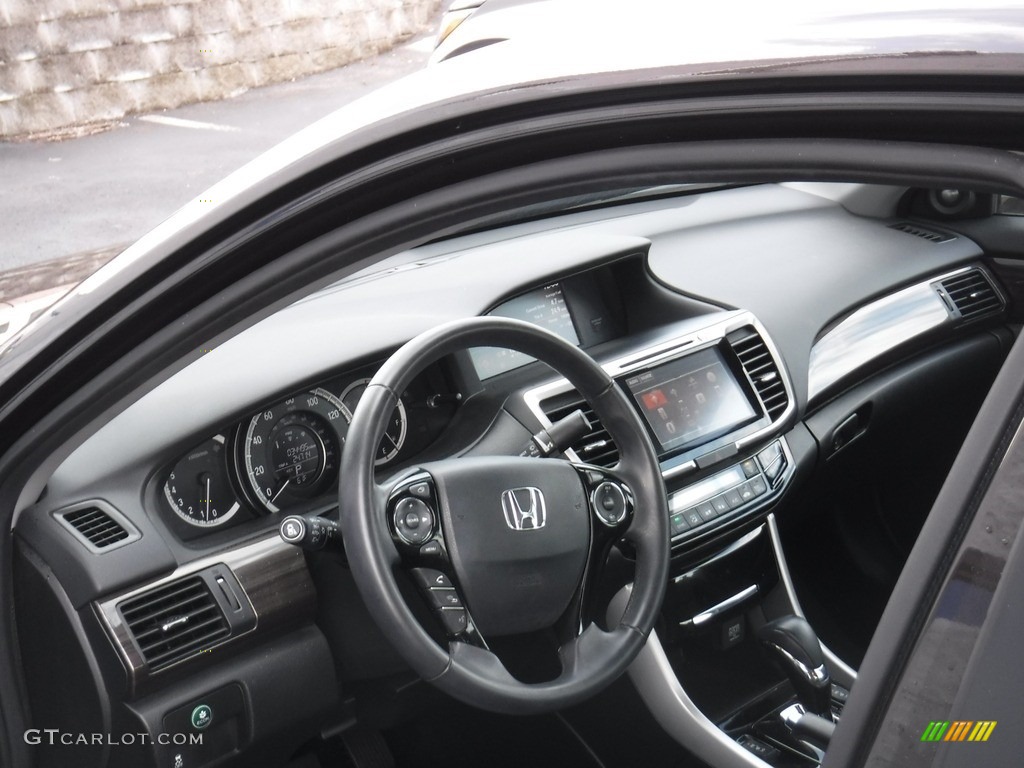 2017 Accord EX-L Sedan - Kona Coffee Metallic / Black photo #11