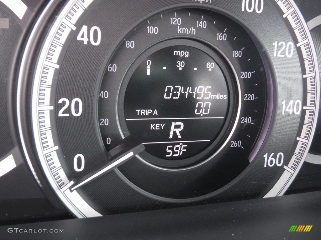 2017 Accord EX-L Sedan - Kona Coffee Metallic / Black photo #30