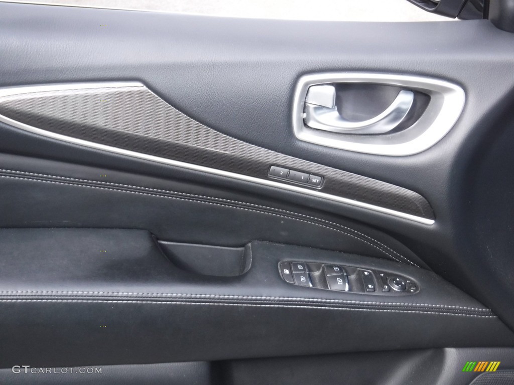 2016 Infiniti QX60 AWD Graphite Door Panel Photo #141412205