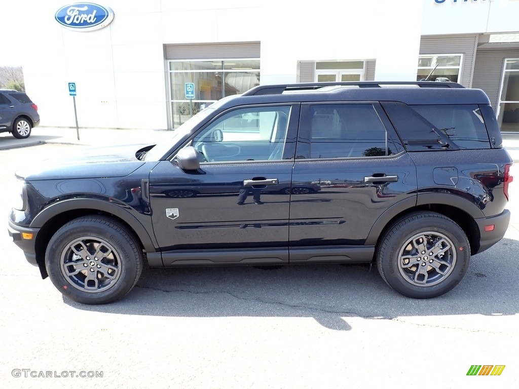 Alto Blue Metallic 2021 Ford Bronco Sport Big Bend 4x4 Exterior Photo #141413507