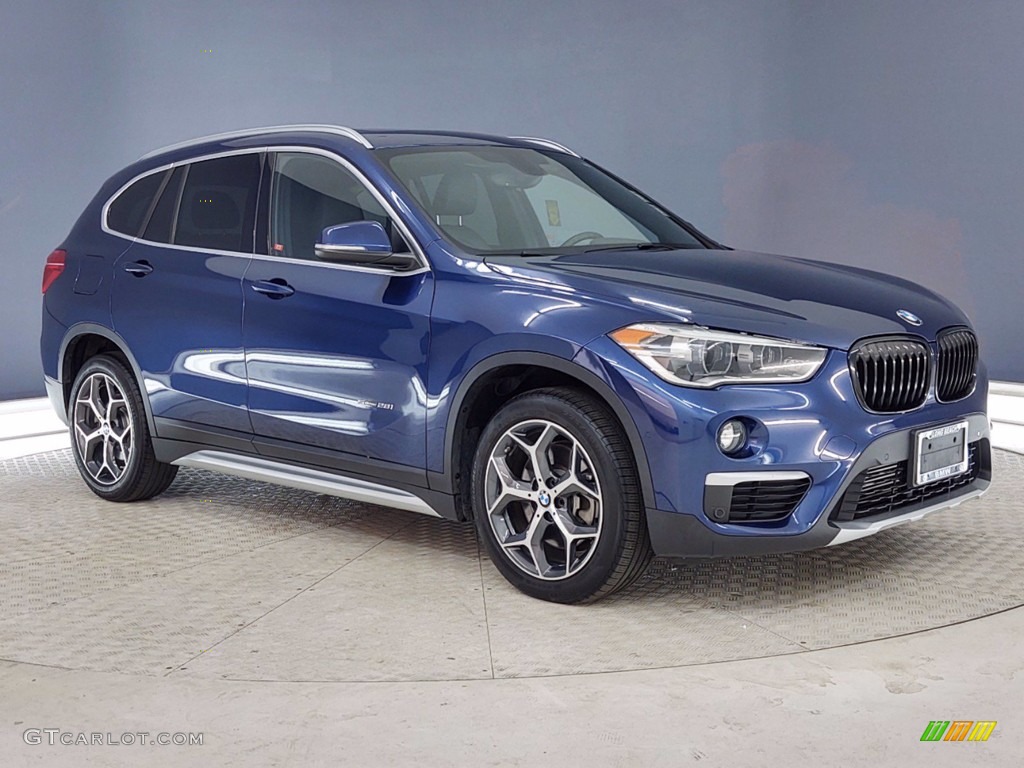 2017 X1 sDrive28i - Mediterranean Blue Metallic / Black photo #1