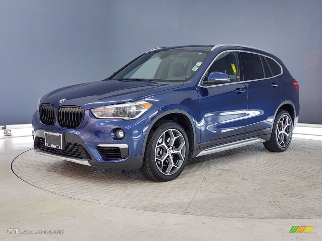 2017 X1 sDrive28i - Mediterranean Blue Metallic / Black photo #3