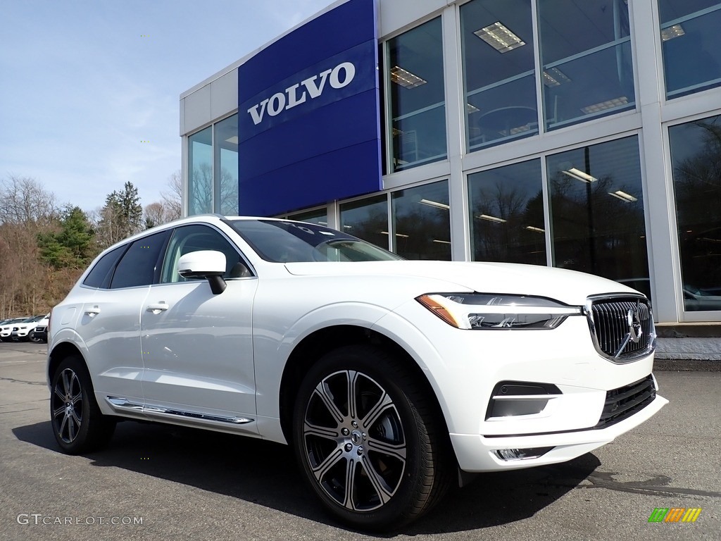 2021 XC60 T5 AWD Inscription - Crystal White Metallic / Blonde/Charcoal photo #1