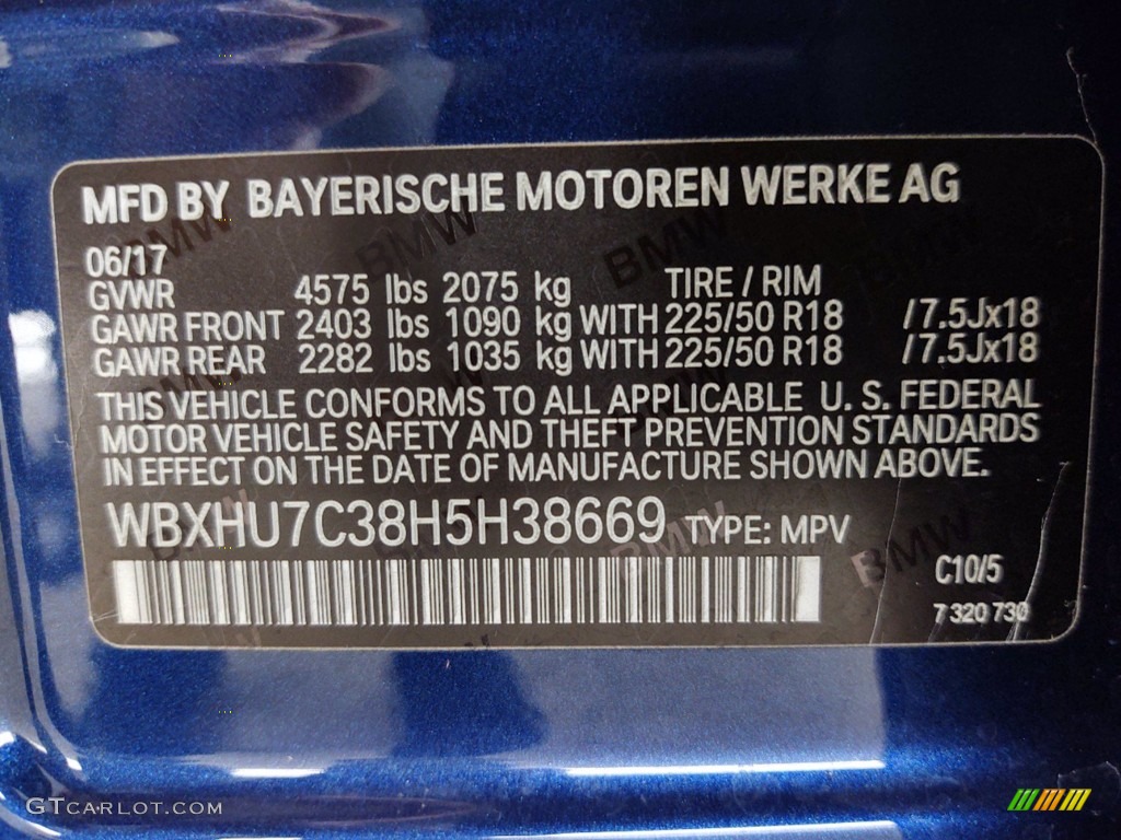 2017 X1 sDrive28i - Mediterranean Blue Metallic / Black photo #36
