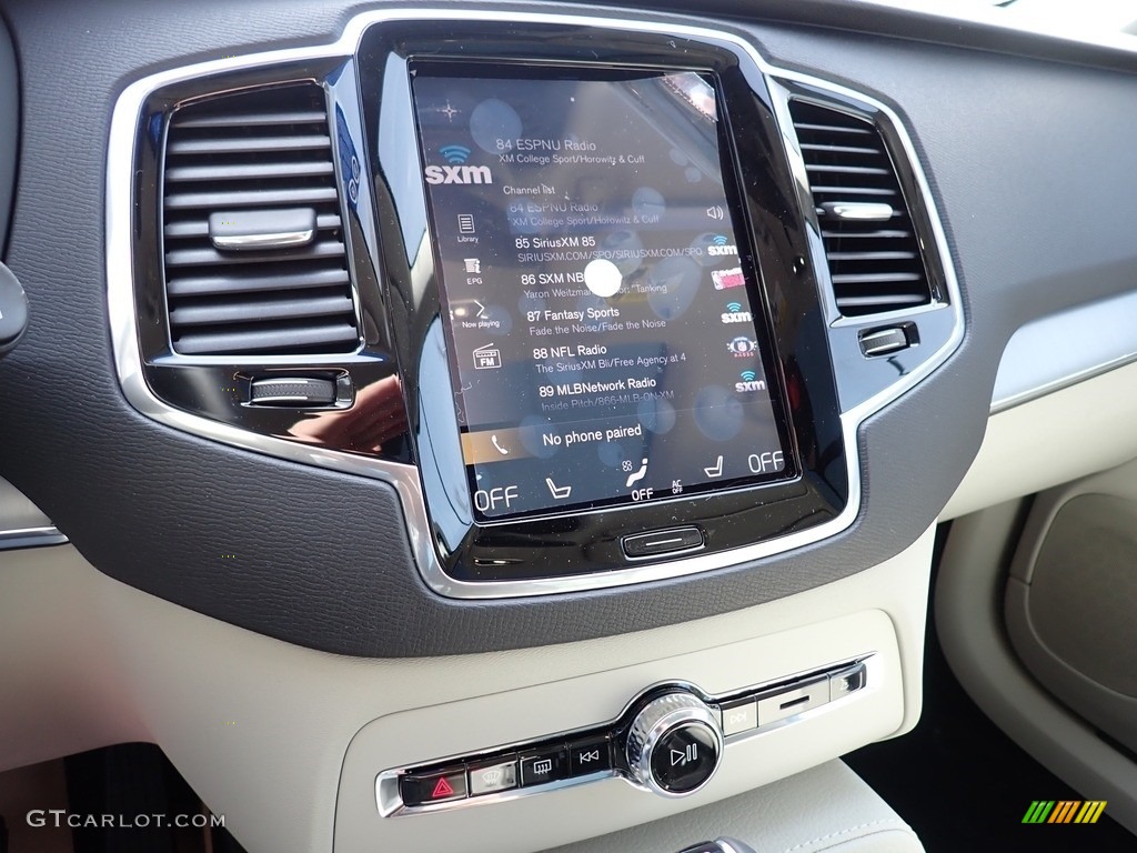 2021 XC90 T5 AWD Momentum - Denim Blue Metallic / Blonde/Charcoal photo #15