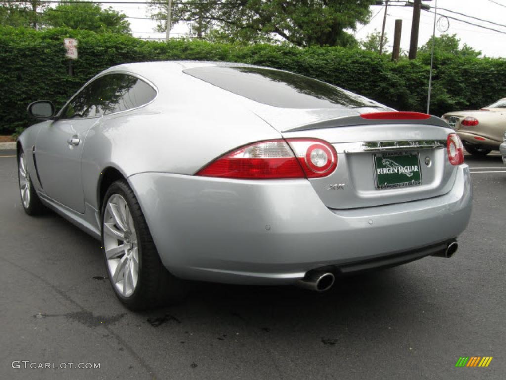 2007 XK XK8 Coupe - Liquid Silver Metallic / Charcoal photo #5