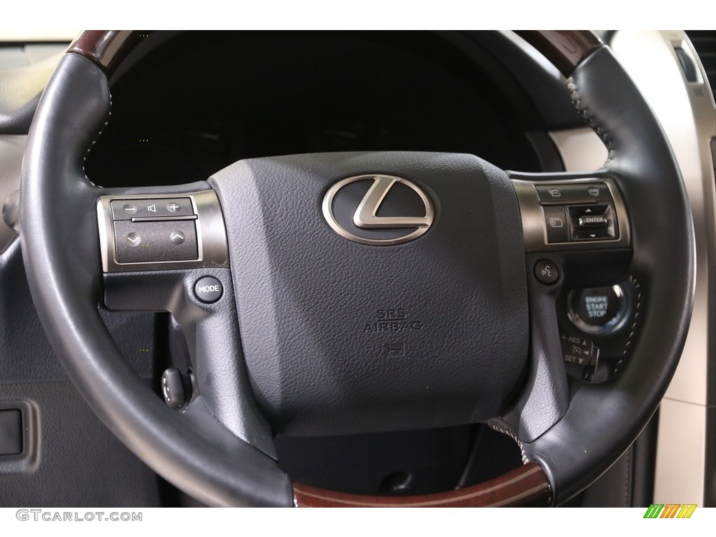 2019 Lexus GX 460 Premium Black Steering Wheel Photo #141416711