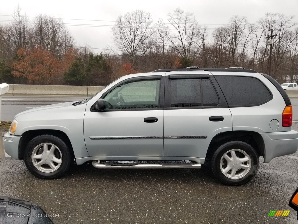 2007 Envoy SLE 4x4 - Liquid Silver Metallic / Light Gray photo #6