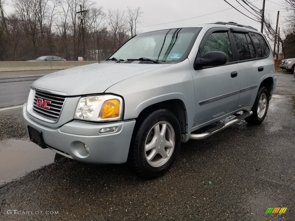 2007 Envoy SLE 4x4 - Liquid Silver Metallic / Light Gray photo #7