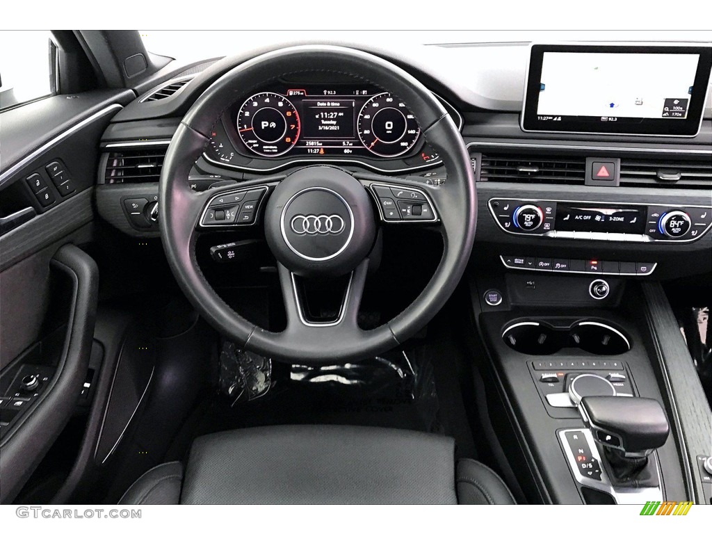 2018 Audi A4 2.0T Premium Plus Black Dashboard Photo #141417590