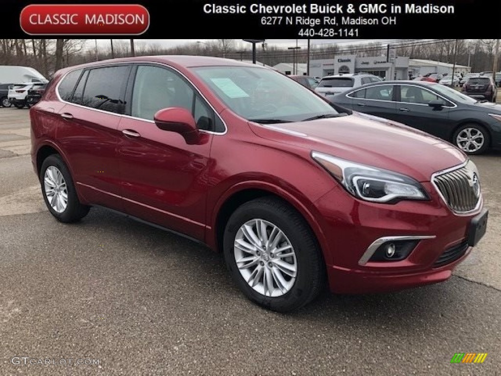 Chili Red Metallic Buick Envision