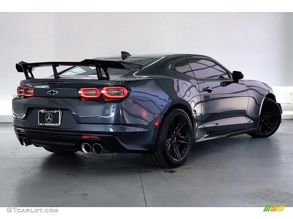 2020 Camaro ZL1 Coupe - Shadow Gray Metallic / Adrenaline Red photo #13