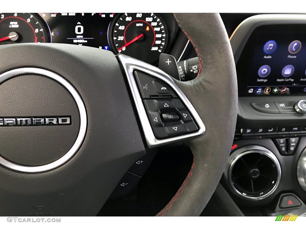 2020 Chevrolet Camaro ZL1 Coupe Adrenaline Red Steering Wheel Photo #141418297