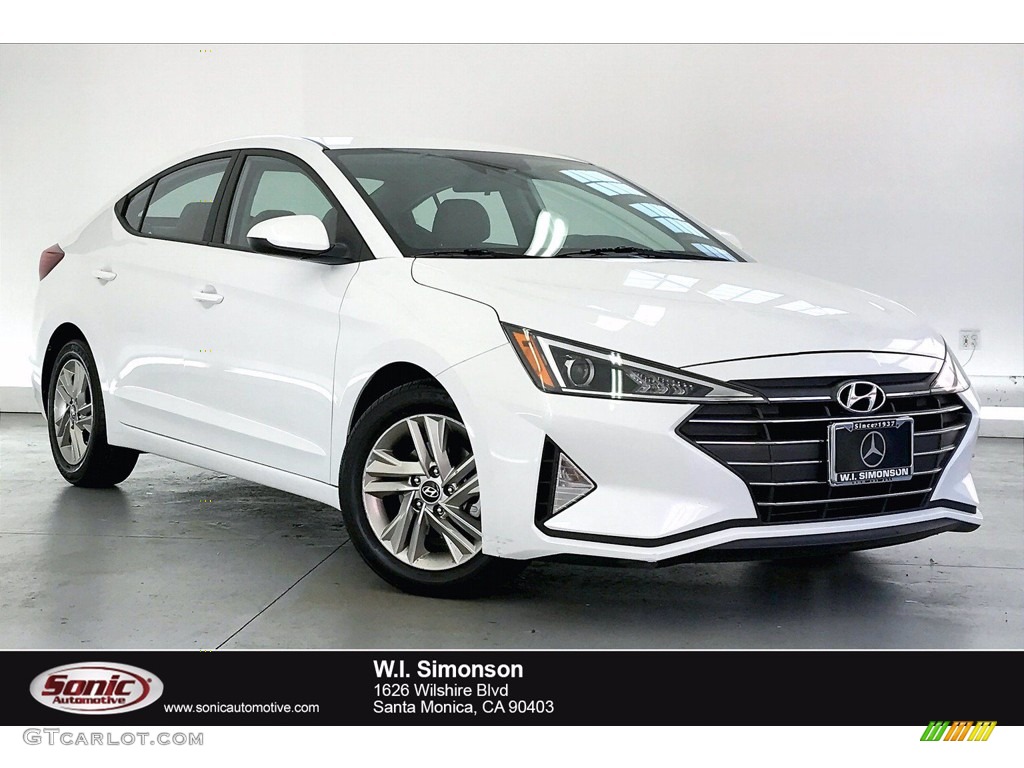 Quartz White Pearl Hyundai Elantra