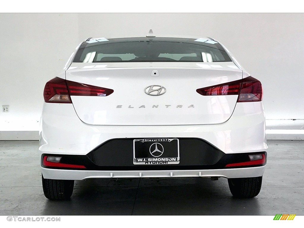 2019 Elantra SEL - Quartz White Pearl / Beige photo #3