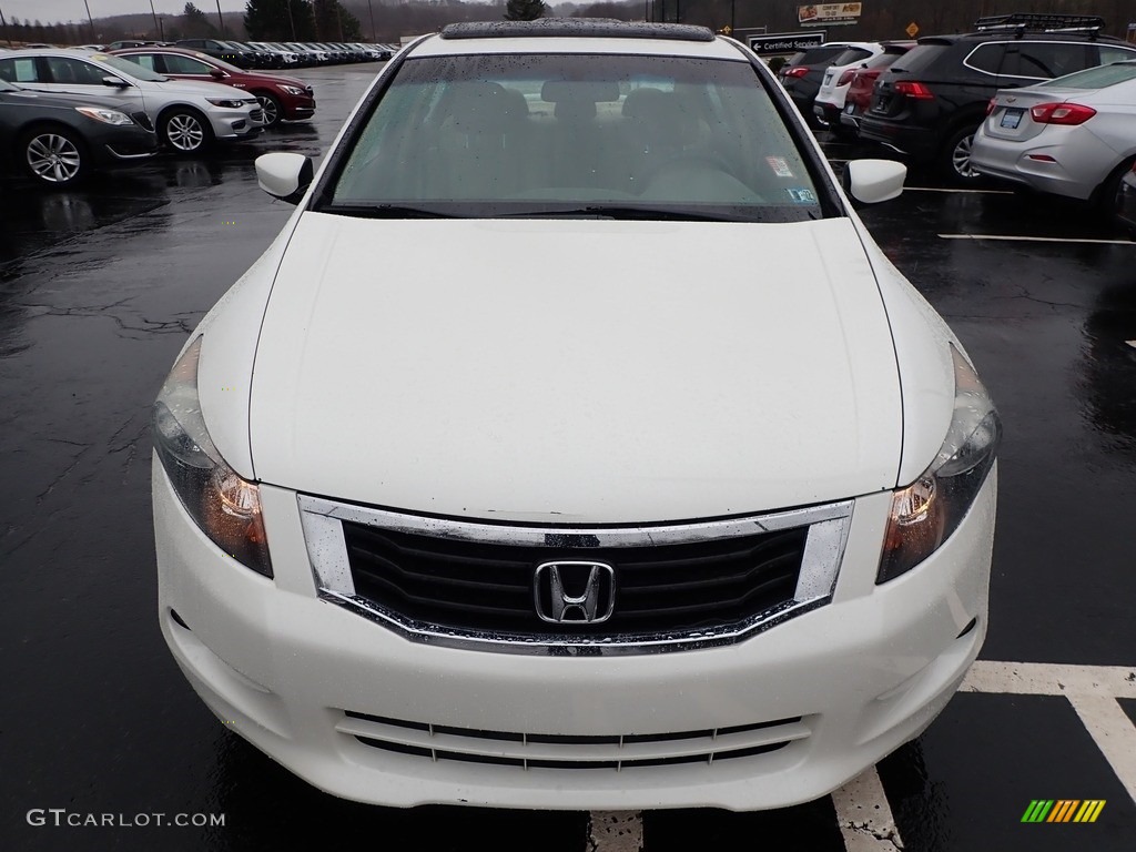 2010 Accord EX-L V6 Sedan - White Diamond Pearl / Ivory photo #3