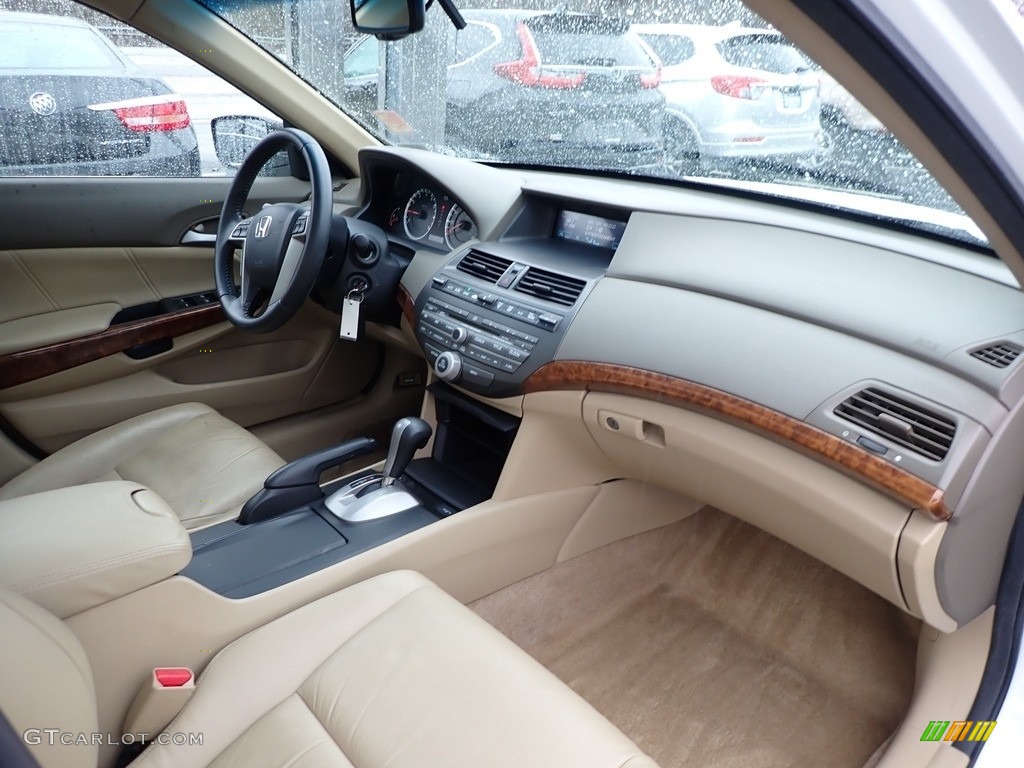 2010 Accord EX-L V6 Sedan - White Diamond Pearl / Ivory photo #6