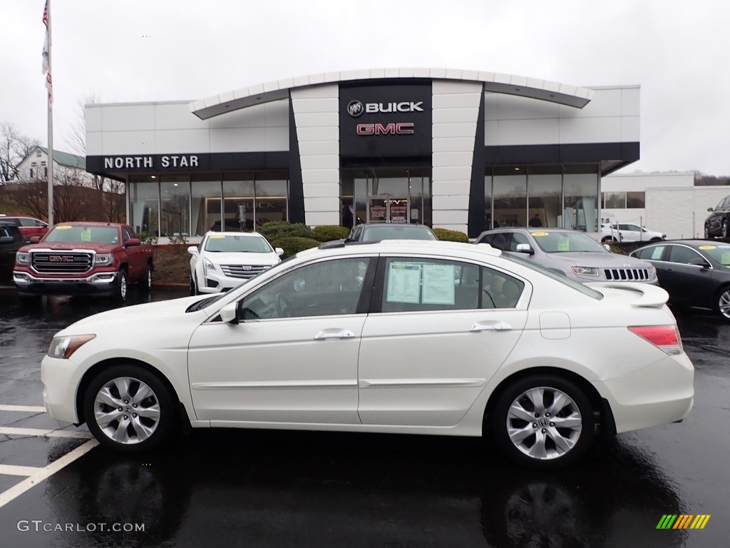 2010 Accord EX-L V6 Sedan - White Diamond Pearl / Ivory photo #13