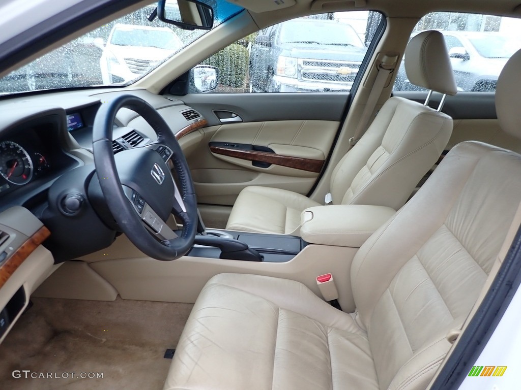 2010 Accord EX-L V6 Sedan - White Diamond Pearl / Ivory photo #16
