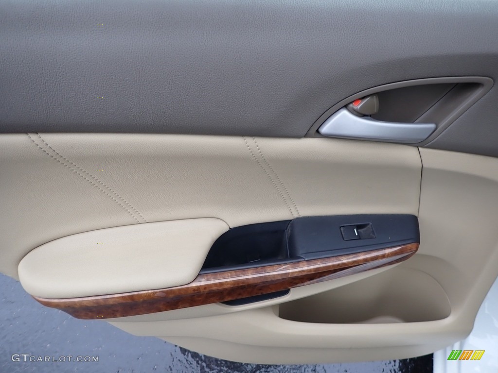 2010 Accord EX-L V6 Sedan - White Diamond Pearl / Ivory photo #19