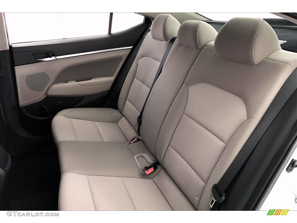 2019 Elantra SEL - Quartz White Pearl / Beige photo #19