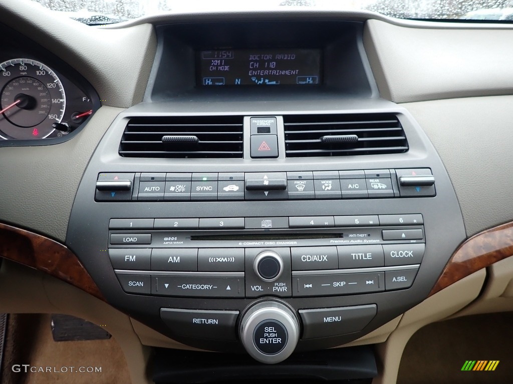 2010 Accord EX-L V6 Sedan - White Diamond Pearl / Ivory photo #25