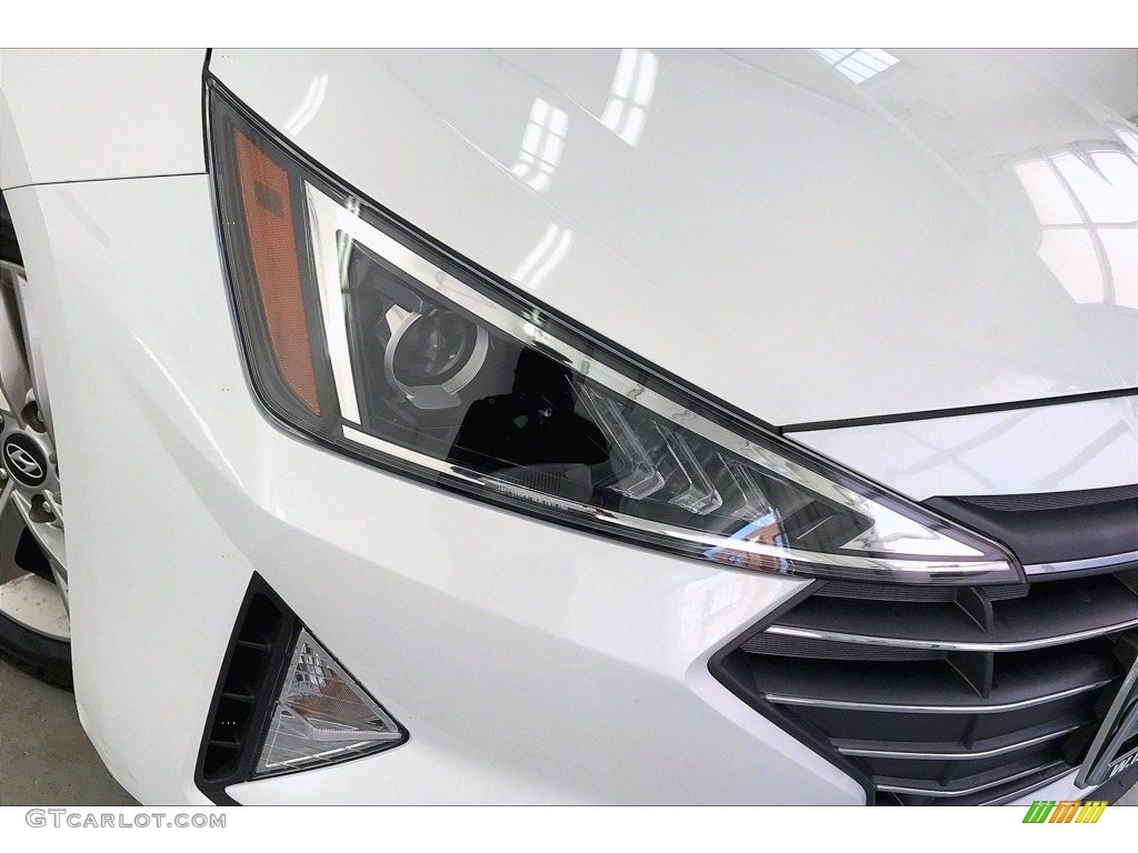 2019 Elantra SEL - Quartz White Pearl / Beige photo #26
