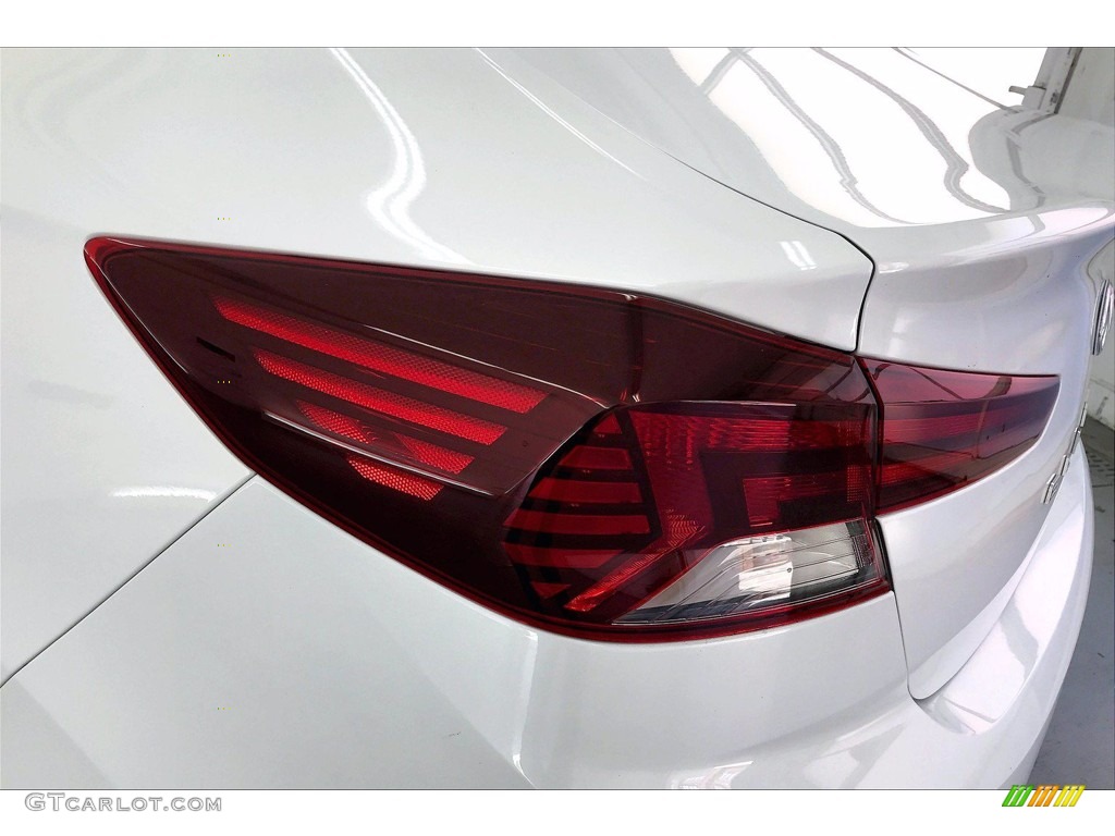 2019 Elantra SEL - Quartz White Pearl / Beige photo #27