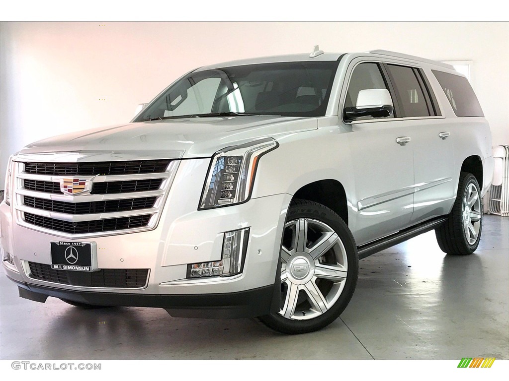 Radiant Silver Metallic 2018 Cadillac Escalade ESV Premium Luxury 4WD Exterior Photo #141420690
