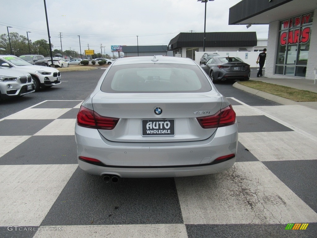 2020 4 Series 430i Gran Coupe - Glacier Silver Metallic / Black photo #4