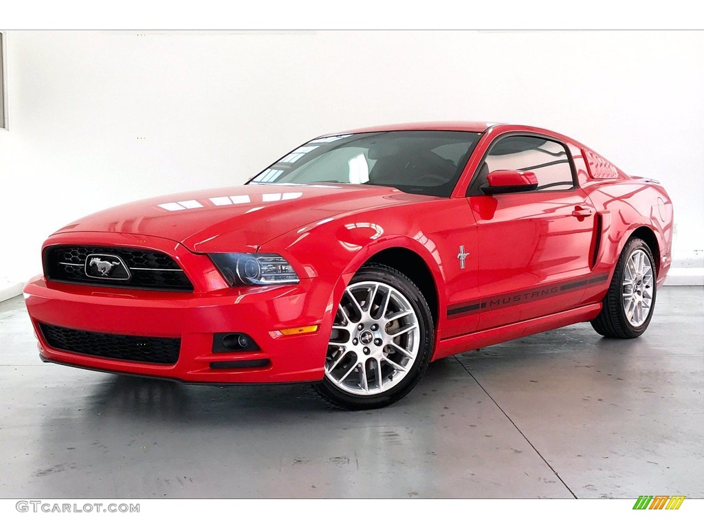 Race Red 2014 Ford Mustang V6 Coupe Exterior Photo #141423621