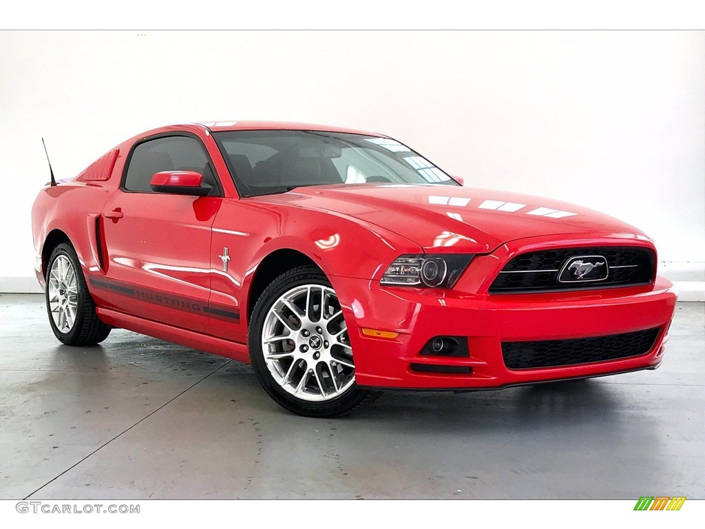 Race Red 2014 Ford Mustang V6 Coupe Exterior Photo #141423918