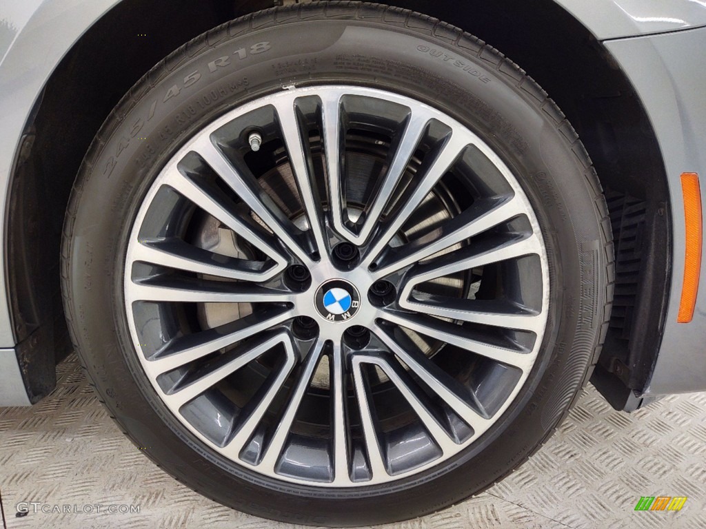 2018 5 Series 530i Sedan - Bluestone Metallic / Black photo #6
