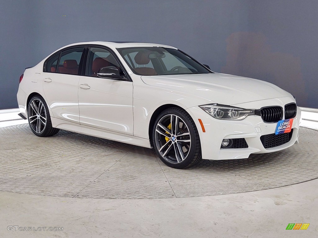 2018 3 Series 340i Sedan - Alpine White / Coral Red photo #1