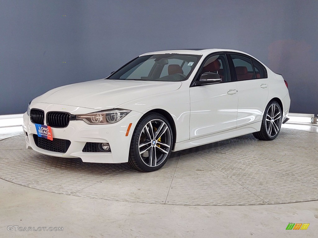 2018 3 Series 340i Sedan - Alpine White / Coral Red photo #3