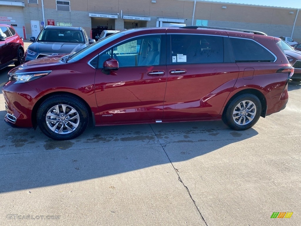 2021 Ruby Flare Pearl Toyota Sienna XLE AWD Hybrid 141426069 Photo 2