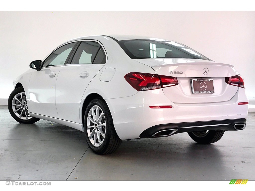 2020 A 220 Sedan - Digital White Metallic / Black photo #10