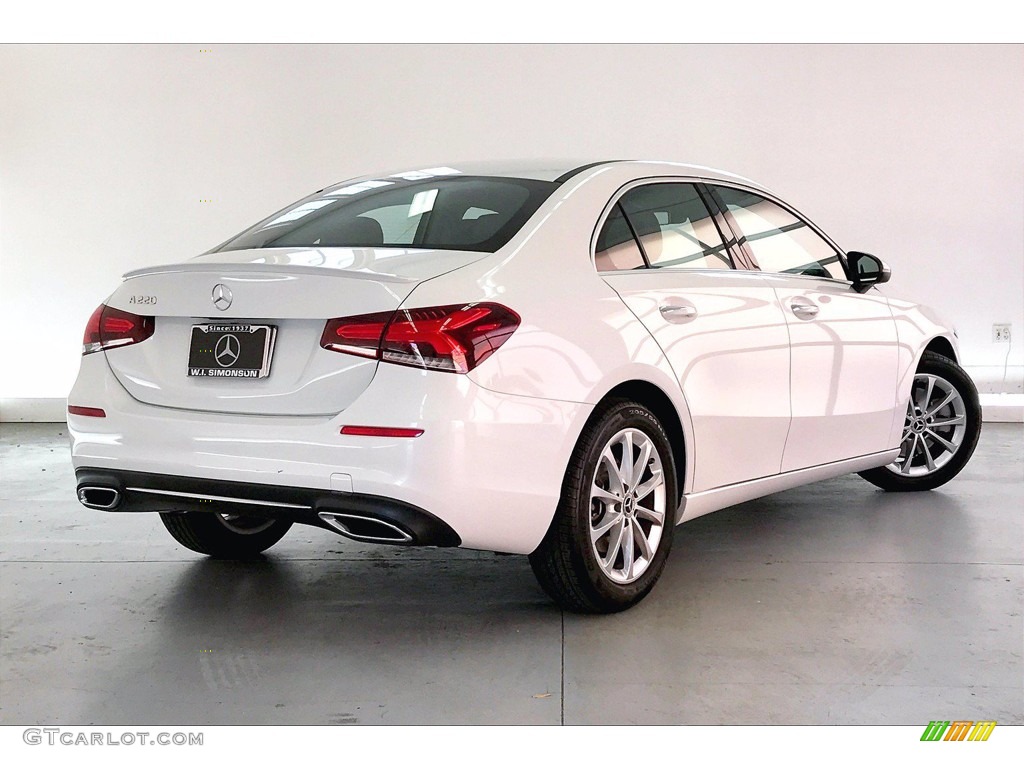 2020 A 220 Sedan - Digital White Metallic / Black photo #13