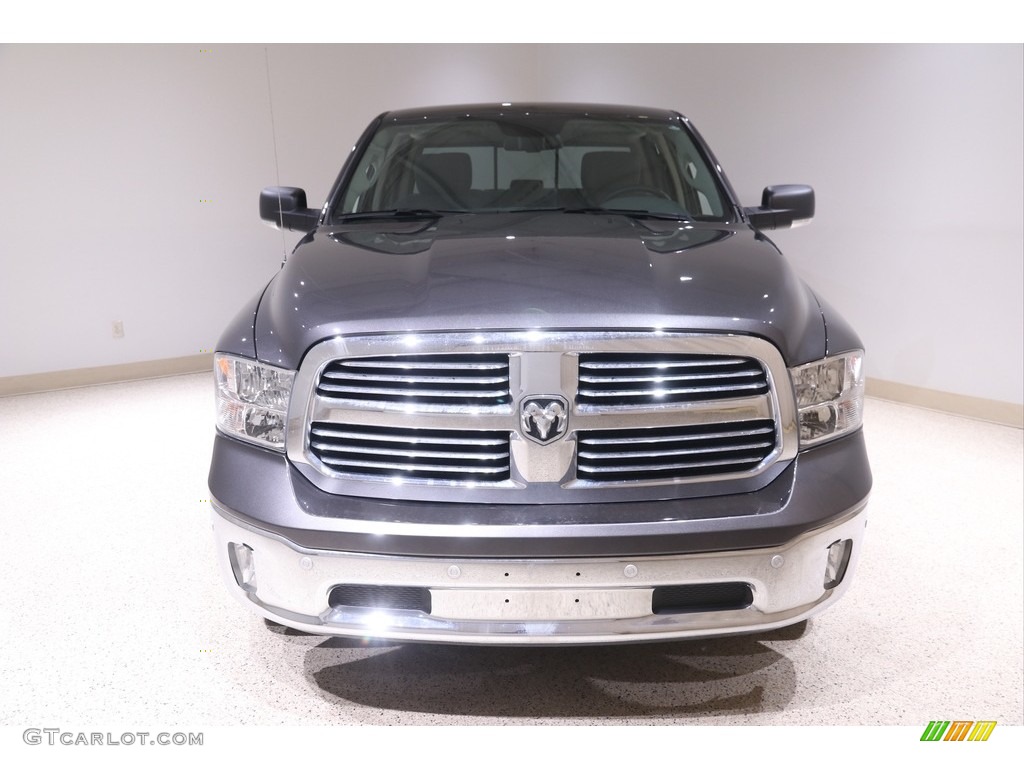 2018 1500 Big Horn Crew Cab 4x4 - Granite Crystal Metallic / Black/Diesel Gray photo #2