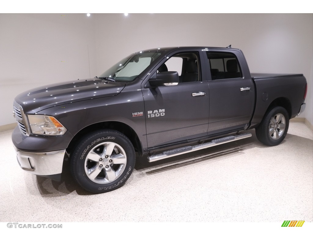 2018 1500 Big Horn Crew Cab 4x4 - Granite Crystal Metallic / Black/Diesel Gray photo #3