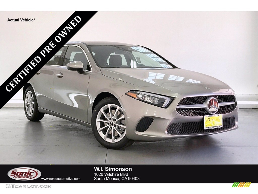2019 A 220 Sedan - Mojave Silver Metallic / Black photo #1