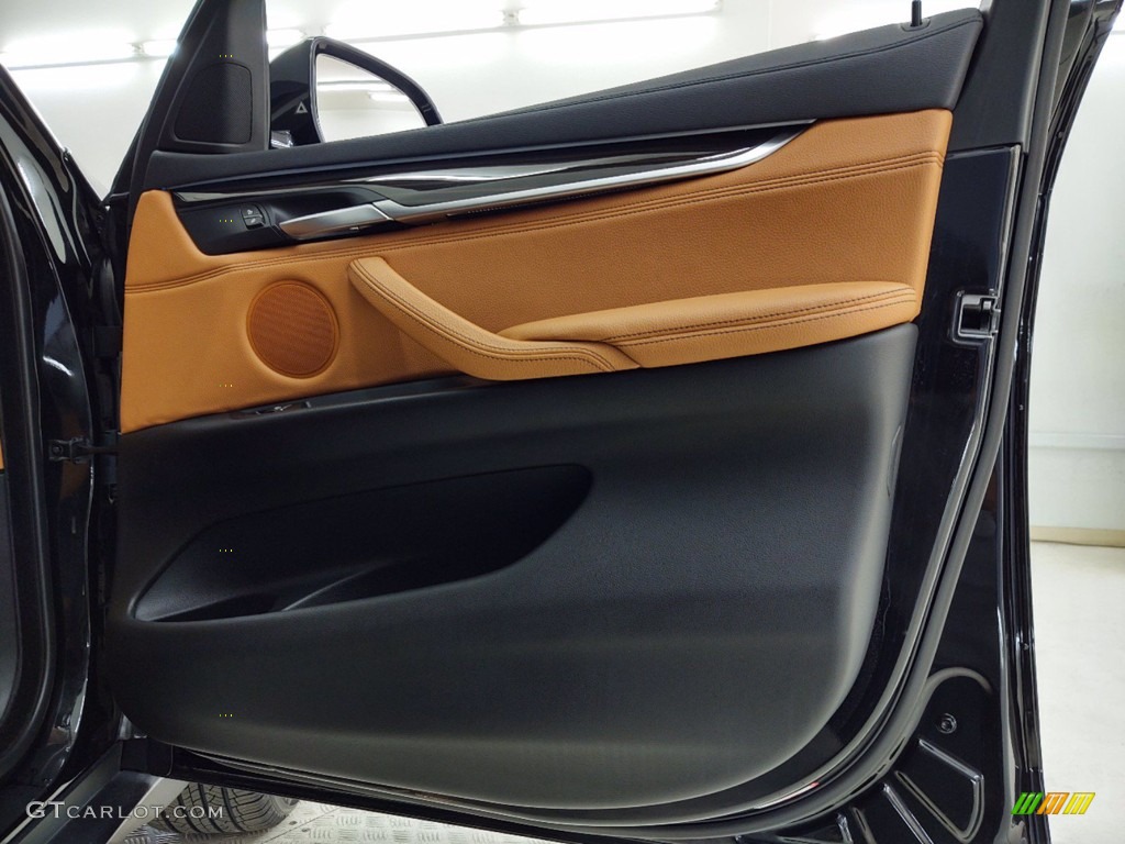 2018 BMW X6 sDrive35i Cognac Door Panel Photo #141429780