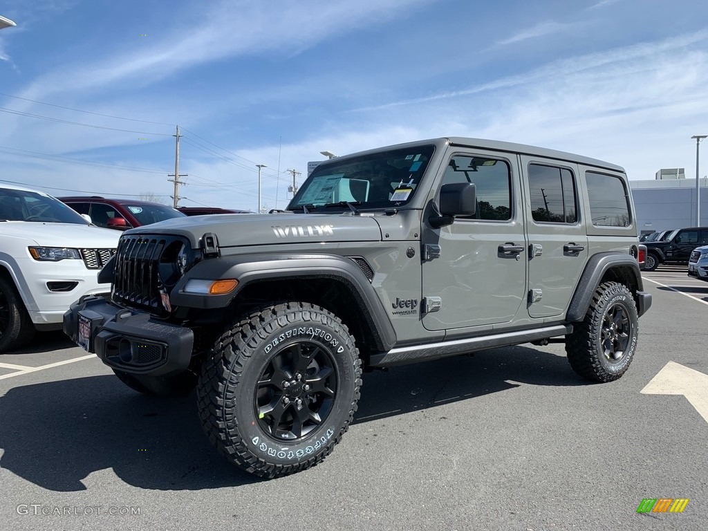 2021 Wrangler Unlimited Willys 4x4 - Sting-Gray / Black photo #1