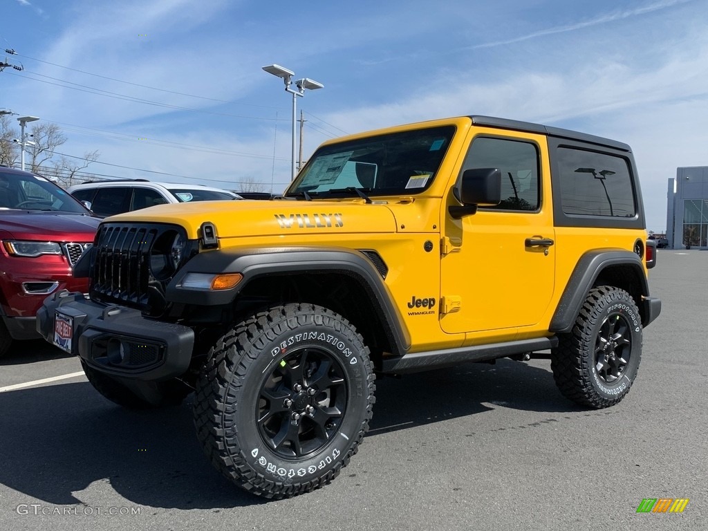 2021 Wrangler Willys 4x4 - Hellayella / Black photo #1